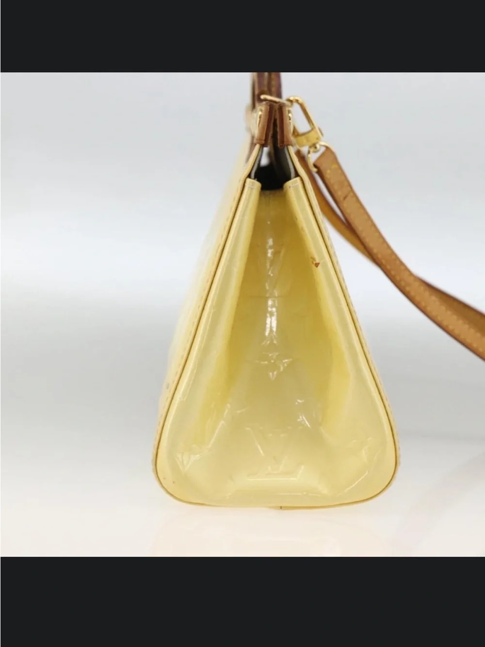 Louis Vuitton Roxbury Drive Perle Monogram Vernis Patent Leather Bag Strap